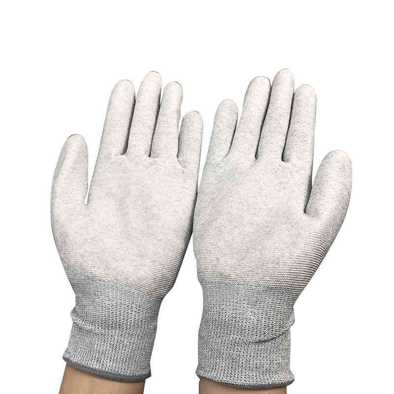 Sarung tangan pelapis nilon serat karbon ESD ESD PUT