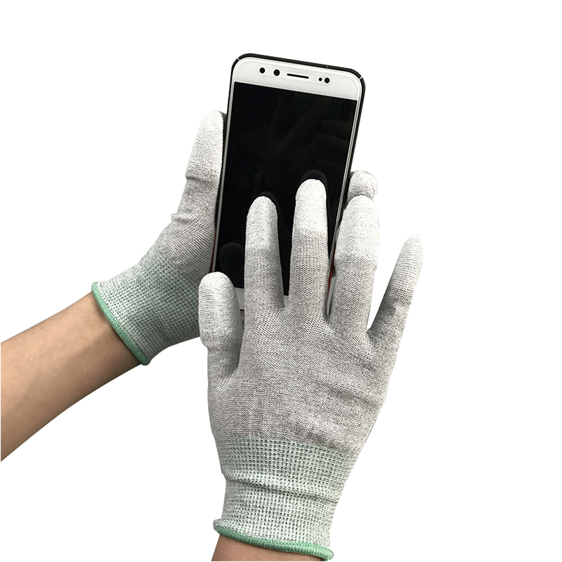 Sarung tangan pelapis jari nilon serat karbon pu