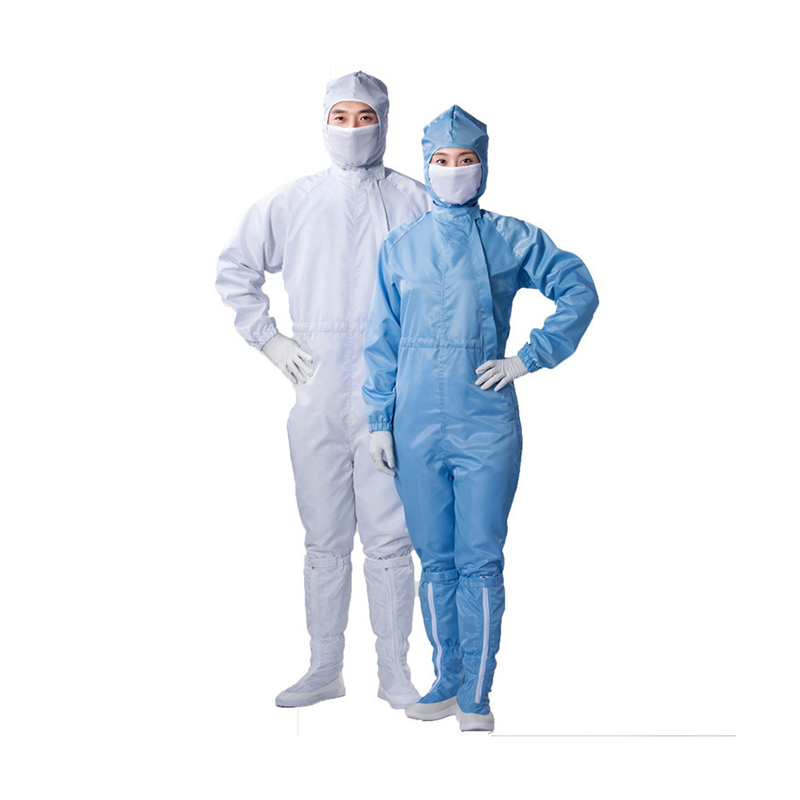 Jumpsuit Berkerudung Depan Terbuka Anti Statis Terbuka