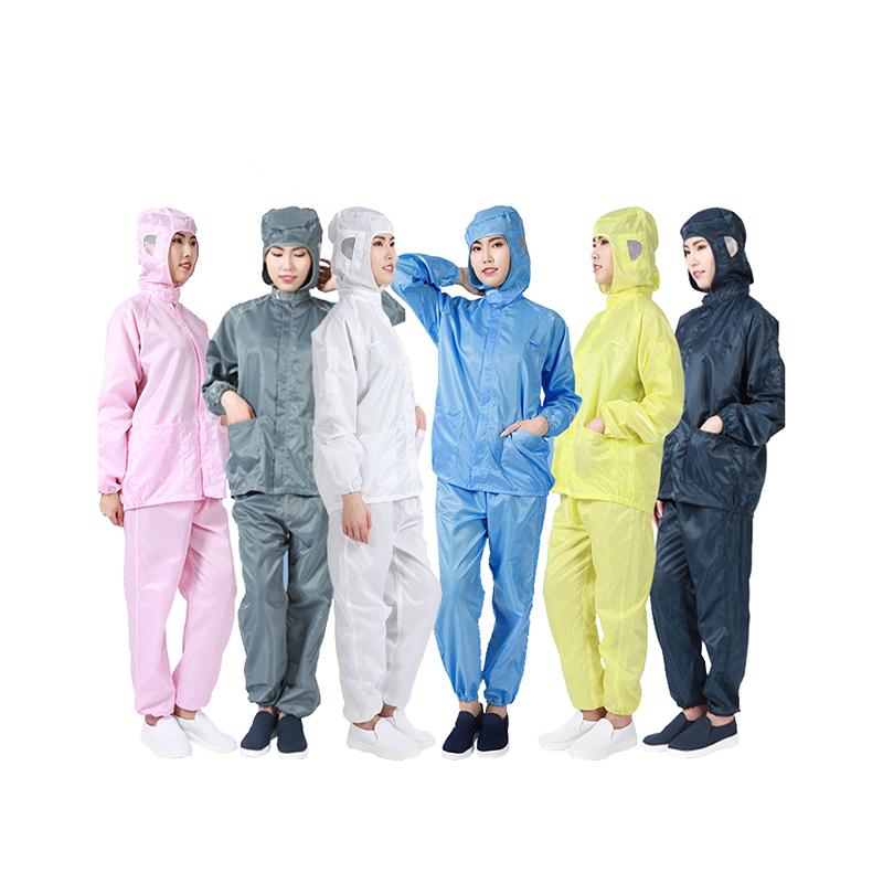 Jaket ESD dengan topi & celana ESD